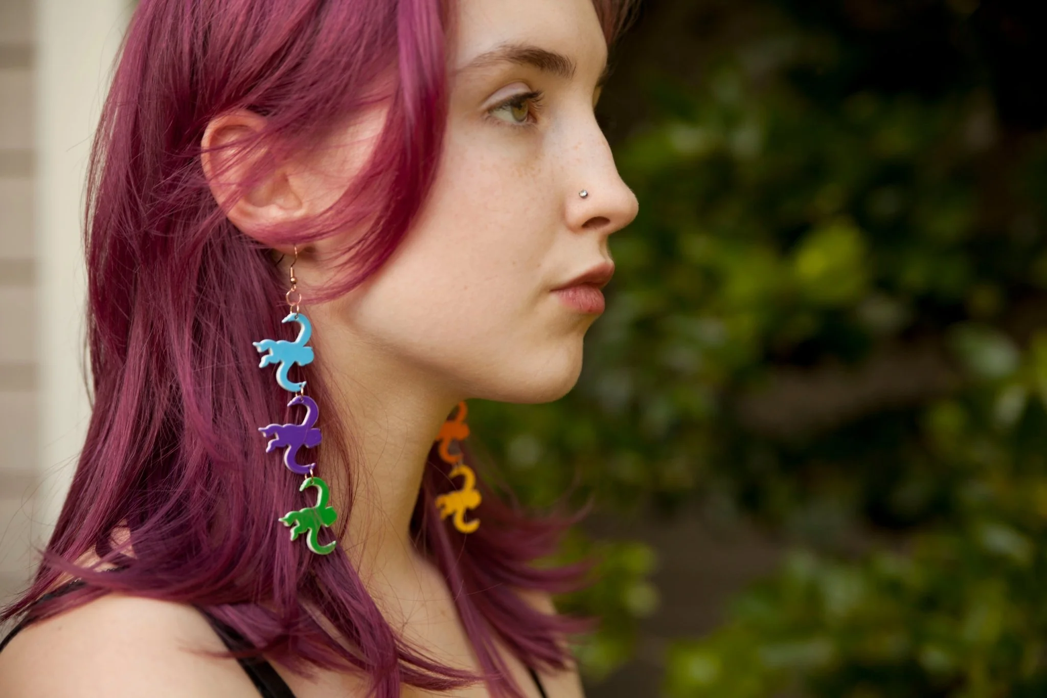 Monkeying Around Rainbow Earrings - Image 3